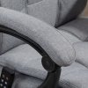 Vinsetto Office Chair with 6-point Vibration Massage and Heat, Computer Chair with Adjustable Height, Head Pillow, Footrest for Home, Grey