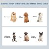 PawHut Raised Dog Bowl Feeding Bowls with Stand for Extra Small and Small Dogs Elevated Pet Bowls Water Food Feeder 44L x 24W x 15H cm - White
