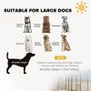 PawHut Dog Pen, 2 Panel Puppy Pen, Portable, Detachable, For Large Dogs, 100cm Tall, Black