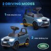 AIYAPLAY Land Rover Licensed 6V Kids Electric Ride On Car, 2-in-1 Sliding Car, Battery Powered Car with Headlights, Music, Horn, for 18-60 Months, Light Blue