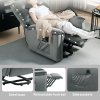 HOMCOM Power Lift Recliner Chair for Elderly, Velvet Fabric Electric Riser and Recliner Armchair for Living Room with Remote Control, USB Port and 2 Side Pockets, Dark Grey