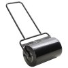 Outsunny Combination Push/Tow Lawn Roller Filled with 38L Sand (62kg) or Water, Great for the Garden 32 x 50cm Roller, Black