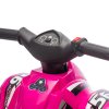 AIYAPLAY 6V Electric Quad Bike for Kids, Kids Electric Car Ride on ATV with Music, Forward Function, for Ages 2-6 Years, Pink