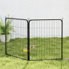 PawHut Dog Pen, 2 Panel Puppy Pen, Portable, Detachable, For Medium Dogs, 60cm Tall, Black