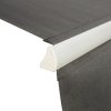 Outsunny 3 x 2m Manual Window Awning Canopy Garden Outdoor Shelter Patio Sun Shade UV Blocker Light Weight Aluminium Frame w/ Hand Crank Grey