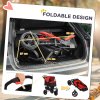 PawHut Dog Stroller Pet Pram, 3 Wheels Dog Pushchair with Brake, for Small Miniature Breeds, Cats, Red