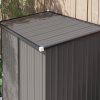 Outsunny 5ft x 3ft Lean to Garden Shed, Metal Outdoor Storage Shed with Single Lockable Door, Tool Storage Shed for Garden, Patio, Light Grey