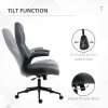 Vinsetto Gaming Chair, Office Desk Chair, Comfy Computer Chair with Adjustable Arms and Rolling Wheels for Home Work Study, Charcooal Grey