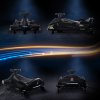 HOMCOM 12V Electric Go Kart for Kids, Battery Powered Ride on Drift Car with Music, Colourful LED Lights, Slow-Start, for Ages 8-12 Years, Black