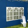 Outsunny Gazebo Side Panels with Window for 3x3(m) or 3x4m Pop Up Gazebo, 2 Pack Sides Replacement, Blue