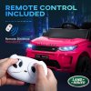 AIYAPLAY Land Rover Discovery Sport Licensed Kids Electric Car, 12V Ride on Car with Remote Control, LED Lights, Music, Horn, for Ages 3-6 Years, Pink
