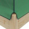 Outsunny Wooden Raised Planter with Plastic Greenhouse Cover and Bed Liner, Elevated Garden Bed for Vegetables, Flowers, Herbs, 86 x 60 x 165cm, Green