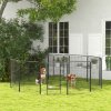 PawHut Dog Pen 12 Panels Puppy Pen Heavy Duty Pet Playpen for Indoor Outdoor for Dogs, Rabbits, Ducks 100cm High