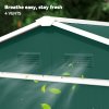 Outsunny 6.5ft x 3.5ft Garden Storage Shed, Large Metal Shed for Outdoor Storage with Double Sliding Doors and 4 Vents, Green