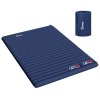 Outsunny 2 Person Camping Inflating Sleeping Mat Inflatable Mattress Ultralight Folding Bed Portable Air Bed for Outdoor Backpacking Hiking Travel - Navy Blue