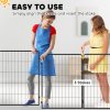 PawHut Dog Pen, 2 Panel Puppy Pen, Portable, Detachable, For Large Dogs, 100cm Tall, Black