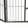 PawHut Dog Pen 16 Panels Puppy Pen Heavy Duty Pet Playpen for Indoor Outdoor for Dogs, Rabbits, Ducks 60cm High