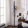 HOMCOM Coat Rack, Freestanding Coat Stand with 6 Hooks and Bamboo Frame for Entryway, Hallway, Bedroom, Living Room, Walnut