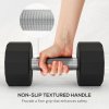 SPORTNOW Dumbbells Set, Hand Weights Pair with 12-Sided Shape and Non-Slip Grip for Men Women Home Gym Workout, 2 x 12kg