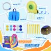 Outsunny Bouncy Castle for Children, 5 in 1 Inflatable Bounce House Unicorn Design with Blower, Slide, Climbing Wall, Basketball Hoop, for Ages 3-8 Years