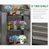 Outsunny Wooden Cold Frame Polycarbonate Greenhouse with Openable Top Cover and Double Door, Grow House for Flower, Vegetable and Plants, 70 x 50 x 120cm, Grey