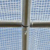 Outsunny 3 x 2 x 2m Polytunnel Greenhouse with Roll-up Sidewalls, Door and 6 Mesh Windows, Walk In Green House with UV-resistant PE Cover, White