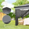 Outsunny 3 x 3(m) Pop Up Gazebo with Netting and Carrying Bag, Party Tent Instant Event Shelter, Height Adjustable and UV-Resistant, for Garden, Patio, Grey