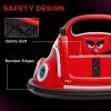AIYAPLAY Angry Bird Licensed 12V Kids Bumper Car, 360 Rotation Waltzer Car with Joysticks, Remote Control, Music USB LED Lights, for 3-5 Years Old - Red