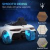 AIYAPLAY Maserati MC20 Licensed 12V Electric Car for Kids with Remote Control, Kids' Electric Ride on with Slow Start, LED Lights, Music, Horn, Spring Suspension, for 3-6 Years, White