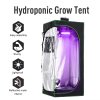 Outsunny Grow Tent Reflective Mylar Hydroponic with Adjustable Vents and Floor Tray for Indoor Plant Growing, 60 x 60 x 140 cm (24.5