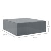 Outsunny 600D Oxford Outdoor Garden Furniture Sofa Set Cover, Waterproof Anti-UV Rattan Sun Lounger Protection Protector Cover, 225L x 210W x 70Hcm, Grey