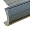 Outsunny 3.5x3m LED Light Full Cassette Case Electric/Manual Awning Door Window Sun Shade Patio Canopy Retractable w/ Remote Grey