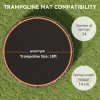 SPORTNOW Trampoline Replacement Mat with Eight Rows of Stitching, Spring Pull Tool, 54 V-Hooks, for 10ft Trampoline, Using 14cm Springs, Trampoline Jumping Mat, Orange