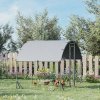 PawHut Walk In Chicken Run Galvanised Chicken Coop Hen Poultry House Cage Pet Playpen Garden with Water-Resist Cover, 2.8 x 1.9 x 2m