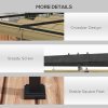 Outsunny 4 x 3(m) Metal Outdoor Pergola with Retractable Roof, Outdoor Gazebo Canopy Shelter with Drainage Holes for Garden, Patio, Lawn, Khaki