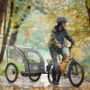 HOMCOM Baby Bike Trailer Cover, Waterproof Bicycle Trailer Storage Cover, Anti Dust Rain Snow, Cold Wind, 76 x 61 x 61 cm