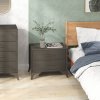 HOMCOM Chest of Drawers, 2 Drawer Fabric Dresser with Steel Frame for Bedroom, Living Room, Easy to Assemble, Brown