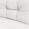 Outsunny 2pc Outdoor Seat Cushions Back Cushions, 60 x 60 x 10cm Water Repellent Seat Pads for Garden Patio Kitchen Office Chairs, White