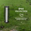 Outsunny Garden Solar Lamp, 71.5 cm Tall Metal Floor Lamp, Auto On/Off LED Solar Garden Light with Metal Wire Shade, IP44 for Outdoor, Porch, Pathway, Terrace, Black