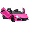 AIYAPLAY Lamborghini Revuelto Licensed Electric Car for Kids with Butterfly Doors, 12V Kids Electric Ride On with Suspension, Remote Control, LED Lights, Horn, USB, MP3 for 3-5 Years, Pink