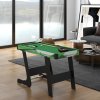 SPORTNOW Folding Pool Table Set, 104cm Mini Snooker Table with 2 Cues, 16 Balls, Chalk, Triangle, Brush, Portable Billiards Table for Youth and Adults, Green