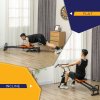 SPORTNOW Multifunctional Home Gym Equipment, Flat or Incline Reformer Pilates Machine, Ab Machine, Rower, with Adjustable Push Up Bar