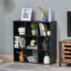 HOMCOM 3-tier 9 Cubes Storage Unit Particle Board Cupboard Bookcase Organiser Home Office Shelves