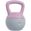 SPORTNOW Soft Kettlebell, 8kg Kettle Bell with Non-Slip Handle for Home Gym Weight Lifting and Strength Training, Purple and Grey
