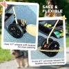 PawHut Pet Stroller, 3 in 1 Folding Dog Stroller Pram w/ 4 Wheels, Detachable Carrier, Storage Basket, Cup Holder, Safety Leashes, for Mini Dogs, Cats, Black