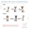 PawHut Wooden Dog Gate, Dog Fence Indoor, 80 cm Tall Freestanding Pet Gate for Small and Medium Dogs with 4 Panels, 2 Support Feet, Blue-Grey