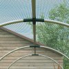 Outsunny Fruit Cage Bird Netting, Heavy Duty Fruit and Vegetable Protection Tent with Zipped Door, Anti Bird, Insects, Small Animals, 1.2 x 3.6 x 1.9m, Green