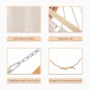 Outsunny Outdoor Garden Hammock with Wooden Stand Swing Hanging Bed for Patio White