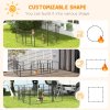 PawHut Dog Pen 12 Panels Puppy Pen Heavy Duty Pet Playpen for Indoor Outdoor for Dogs, Rabbits, Ducks 100cm High
