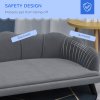 PawHut Dog Sofa for Medium, Large Dogs, Shell Shaped Pet Couch Bed w/ Legs, Cushion, Washable Cover - Grey